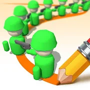 Взломанная Toy Army: Draw Defense