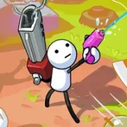 Взломанный One Gun 2 Stickman - сложные игры без интернета